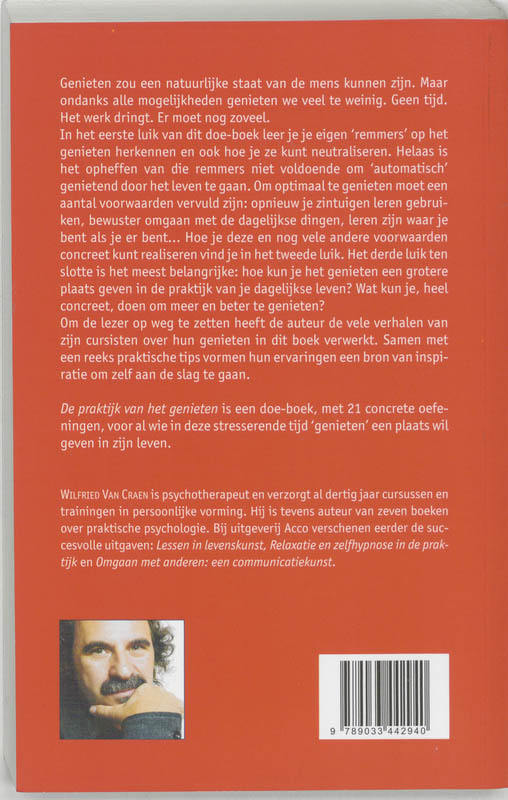 De praktijk van het genieten achterkant