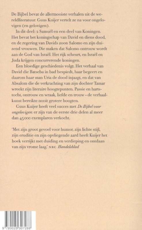 De Bijbel voor ongelovigen 4 Koning David en de splitsing van het rijk achterkant