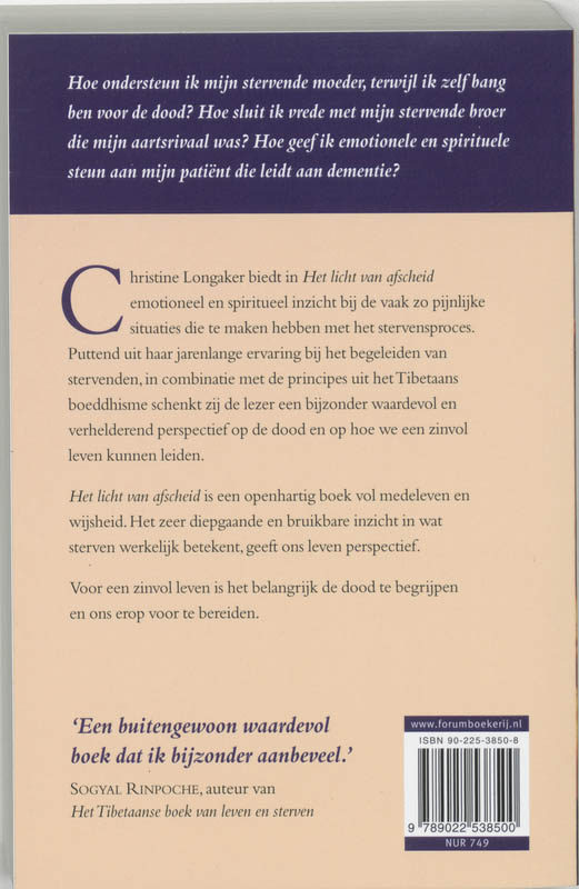 Licht Van Afscheid achterkant