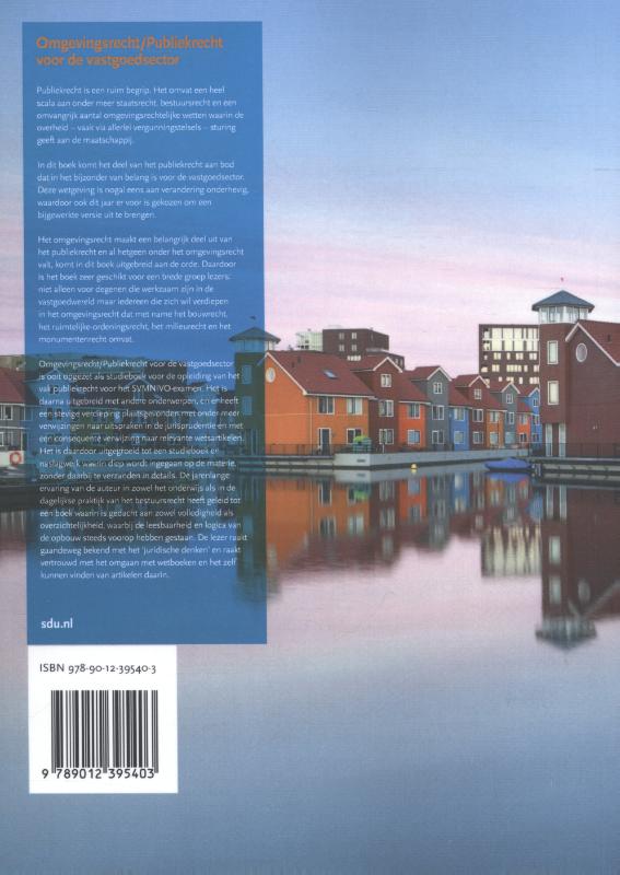 Omgevingsrecht/publiekrecht voor de vastgoedsector 2015-2016 achterkant