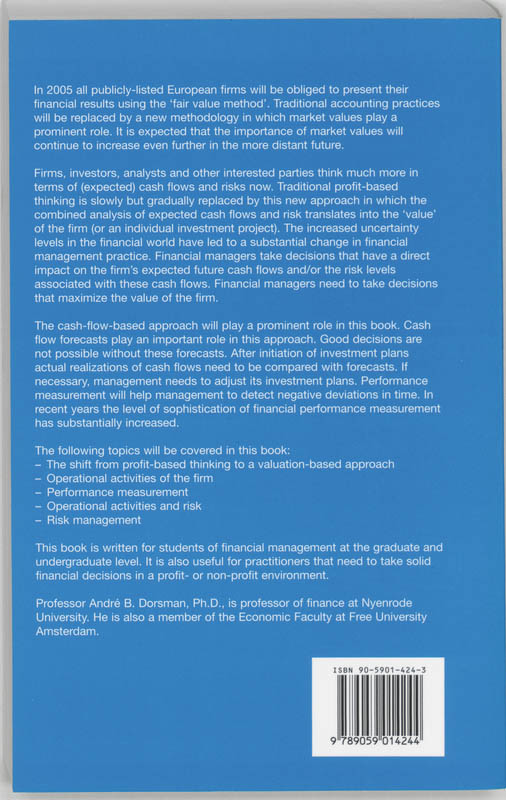 Corporate Financial Management achterkant