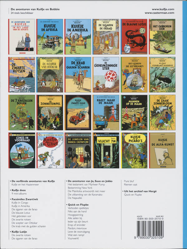 De blauwe lotus / Kuifje / 04 achterkant