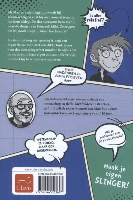 Max  -   Max en de slinger van Foucault achterkant