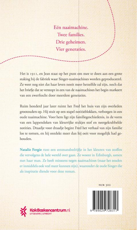 De naaimachine achterkant