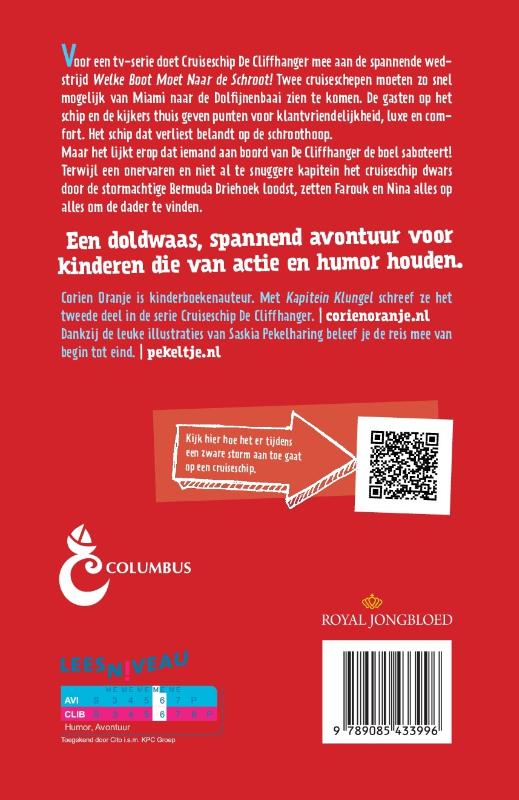Kapitein Klungel / Cruiseschip De Cliffhanger / 2 achterkant