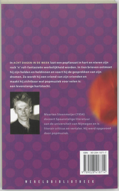 Acht dagen in de week achterkant