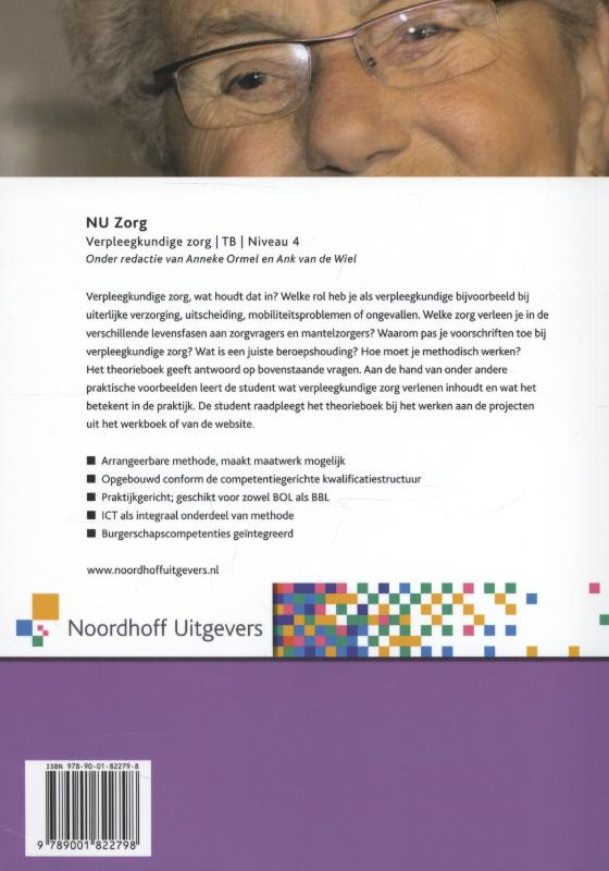 NU zorg Niveau 4 Theorieboek achterkant