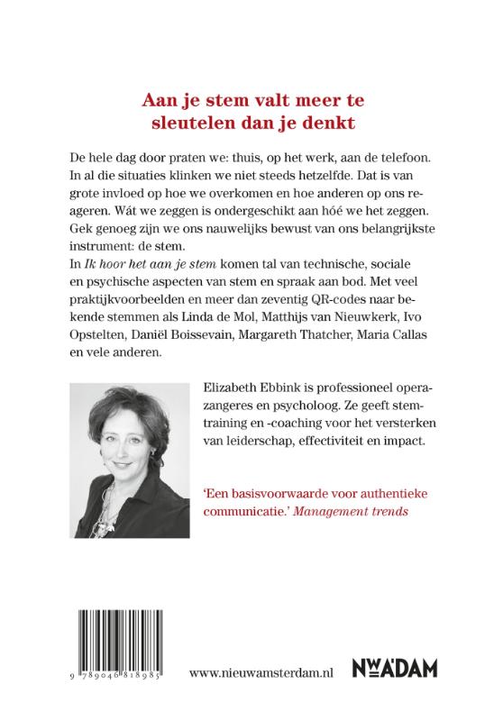 Ik hoor het aan je stem achterkant