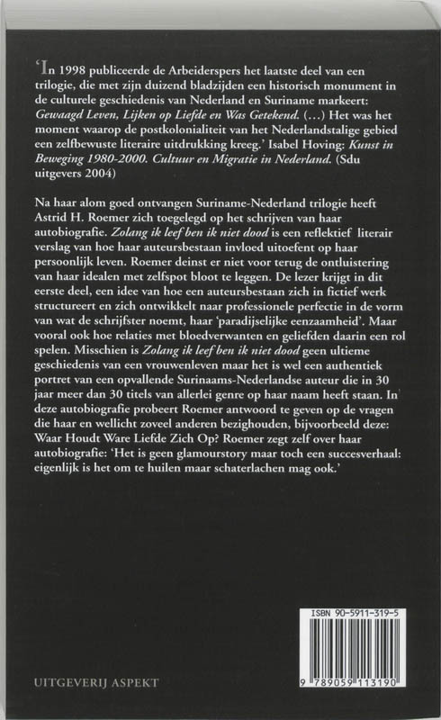 Zolang ik leef ben ik niet dood achterkant