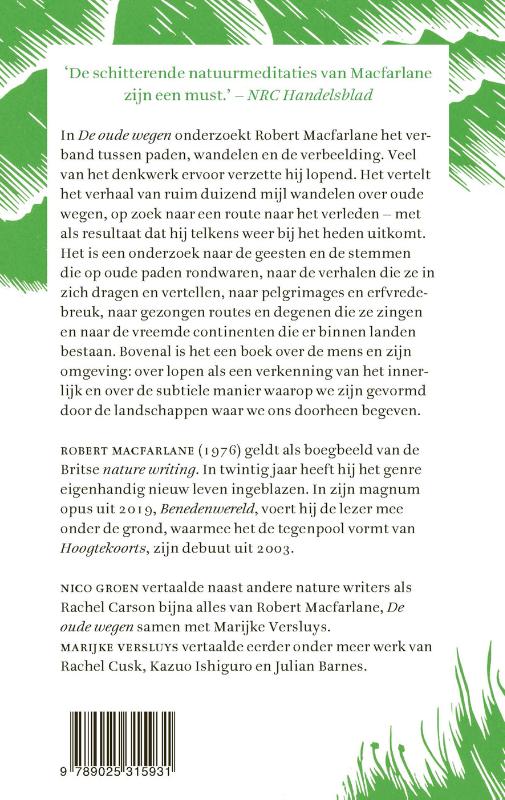 De oude wegen achterkant