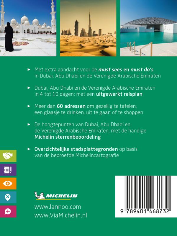 De Groene Reisgids Weekend - Dubai - Abu Dabi - Verenigde Arabische Emiraten achterkant