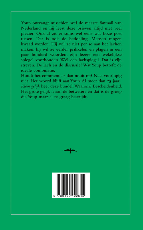 Klein gelijk achterkant