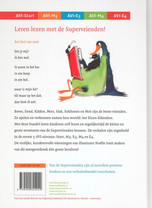 Het hol van mol / Supervrienden achterkant