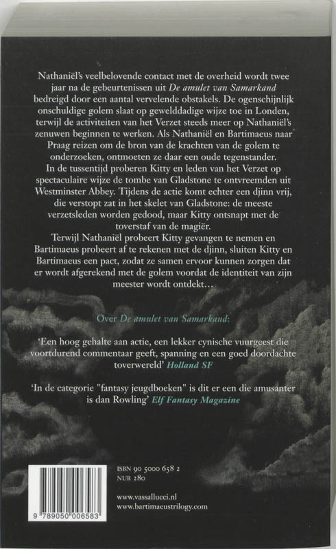 Het Oog Van De Golem Bartimaeus 2 achterkant