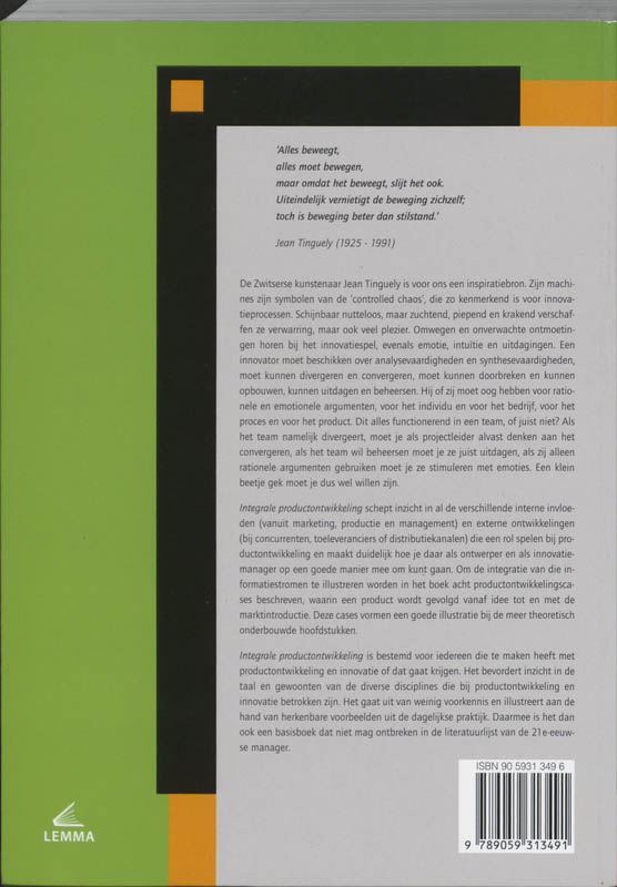 Integrale productontwikkeling achterkant