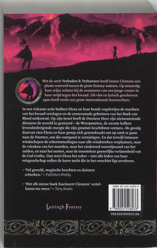 Verboden En Verbannen 4 Boek Der Poorten achterkant