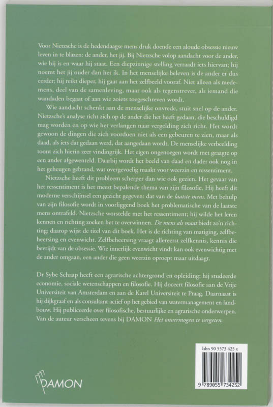 De mens als maat achterkant