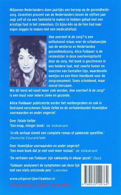 Hoe Overleef Ik De Zorg? achterkant