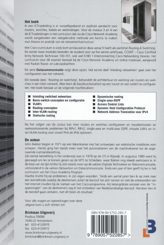 Routing en switching, de essentie / Datacommunicatie / 2 achterkant