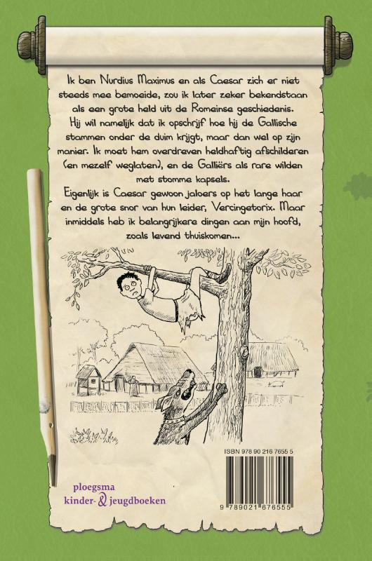 Het dagboek van Nurdius Maximus in Gallië / Nurdius Maximus achterkant