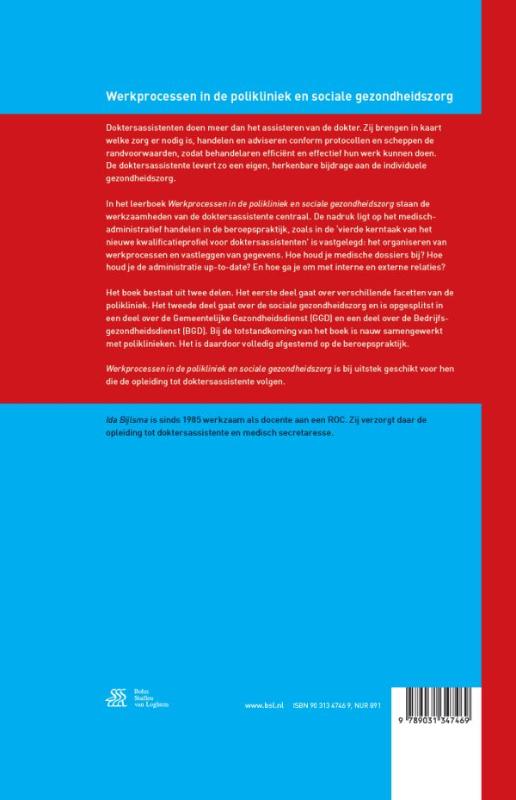 Werkprocessen in polikliniek en sociale gezondheidszorg / Basiswerk AG achterkant