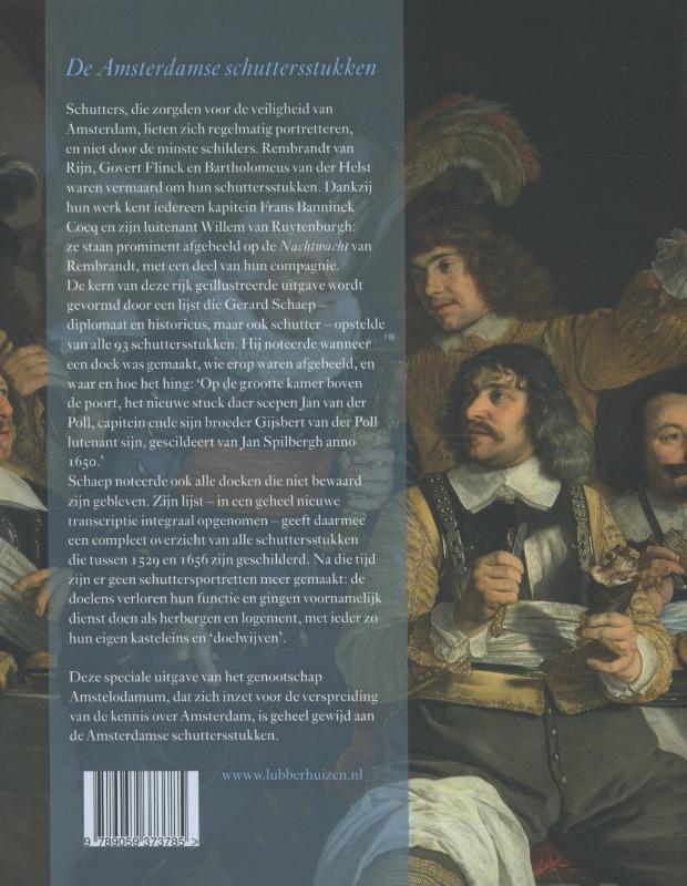 De Amsterdamse schuttersstukken 1529-1656 achterkant