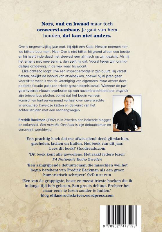 Een man die Ove heet achterkant