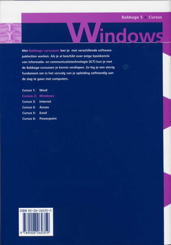 Windows / Babbage 5 achterkant