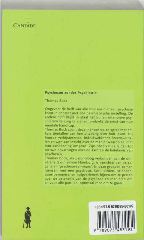 Psychosen Zonder Psychiatrie achterkant