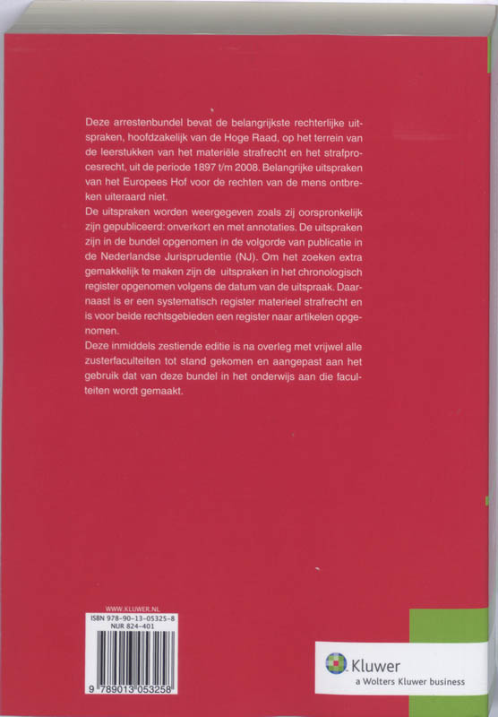 Arresten Strafrecht/Strafprocesrecht / 2008 achterkant