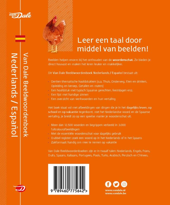 Van Dale Beeldwoordenboek Nederlands - Spaans achterkant