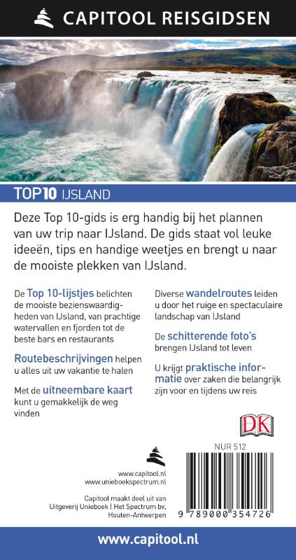 IJsland / Capitool Reisgidsen Top 10 achterkant
