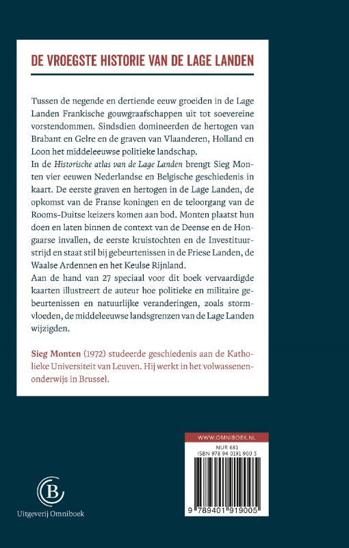 Historische atlas van de Lage Landen achterkant