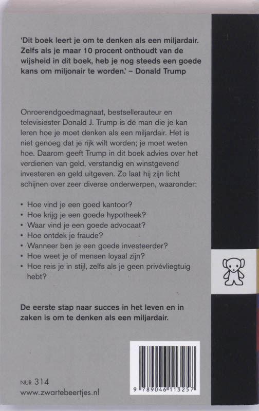 Trump: Denk Als Een Miljardair achterkant