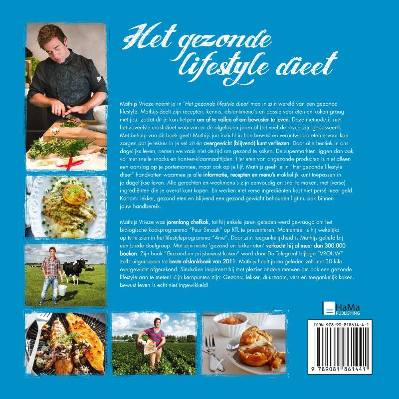 Het gezonde lifestyle dieet achterkant