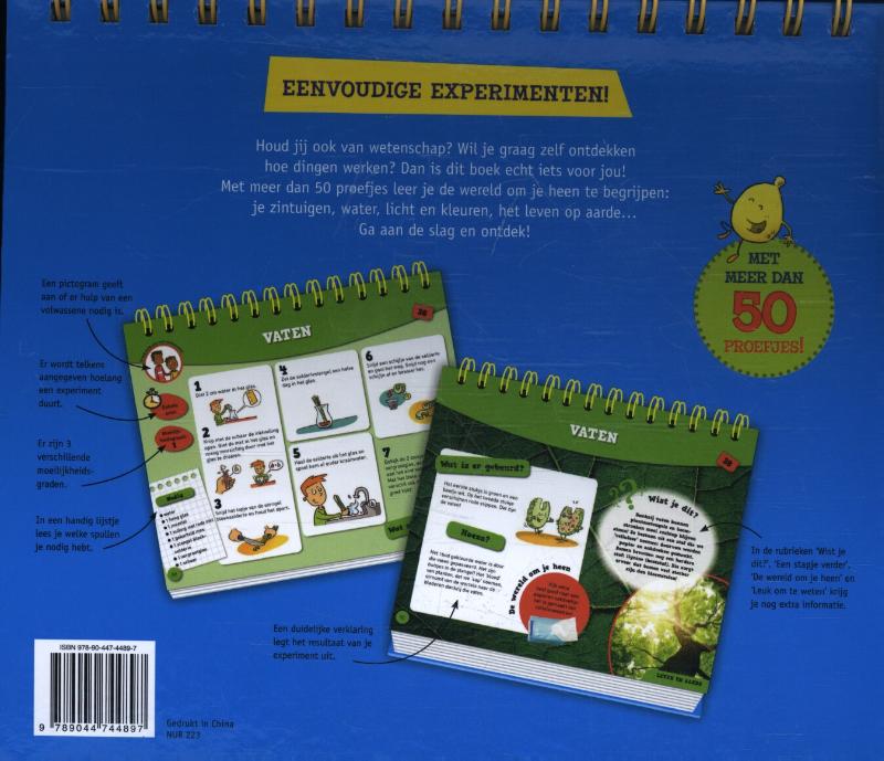 Boeiende experimenten voor kinderen achterkant