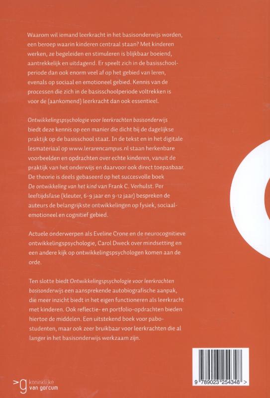 Ontwikkelingspsychologie voor leerkrachten basisonderwijs achterkant