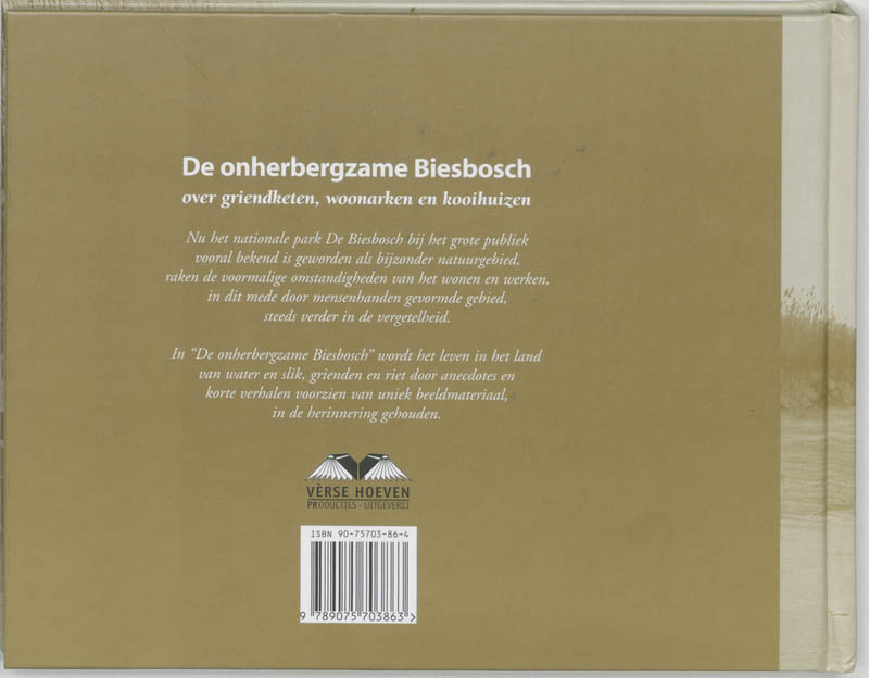 De onherbergzame Biesbosch achterkant