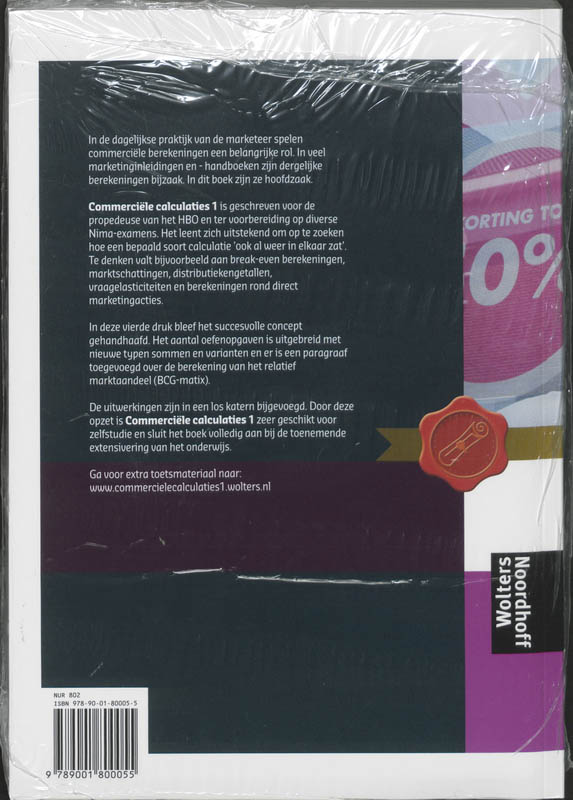 Commerciele calculaties I achterkant