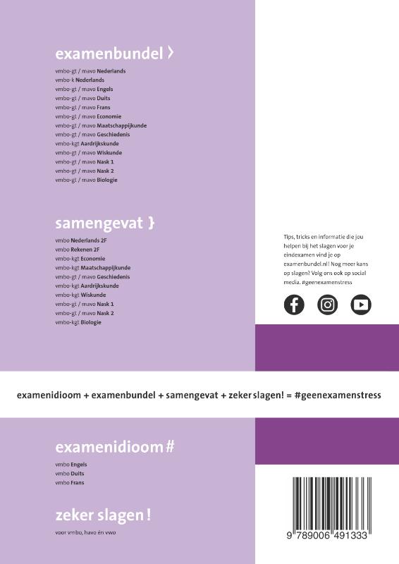 Examenbundel vmbo-gt/mavo Biologie 2021/2022 achterkant