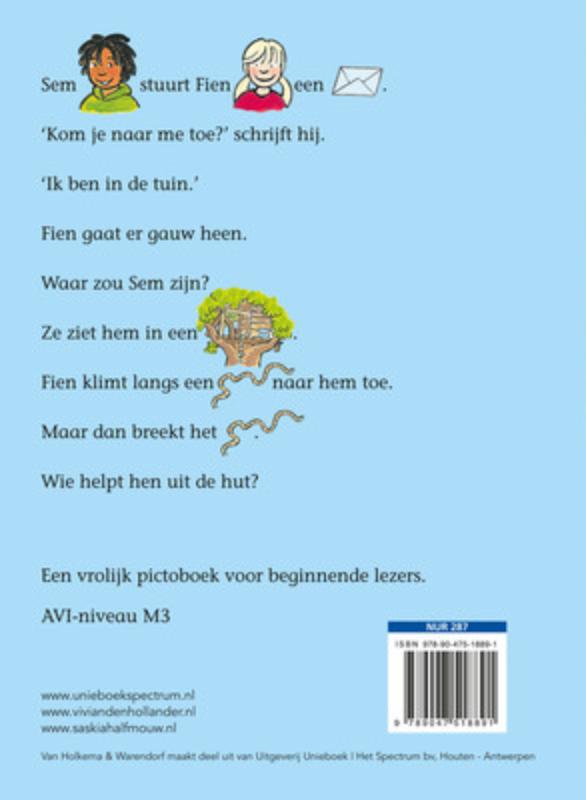 Hoog in de hut / Fien & Sem achterkant