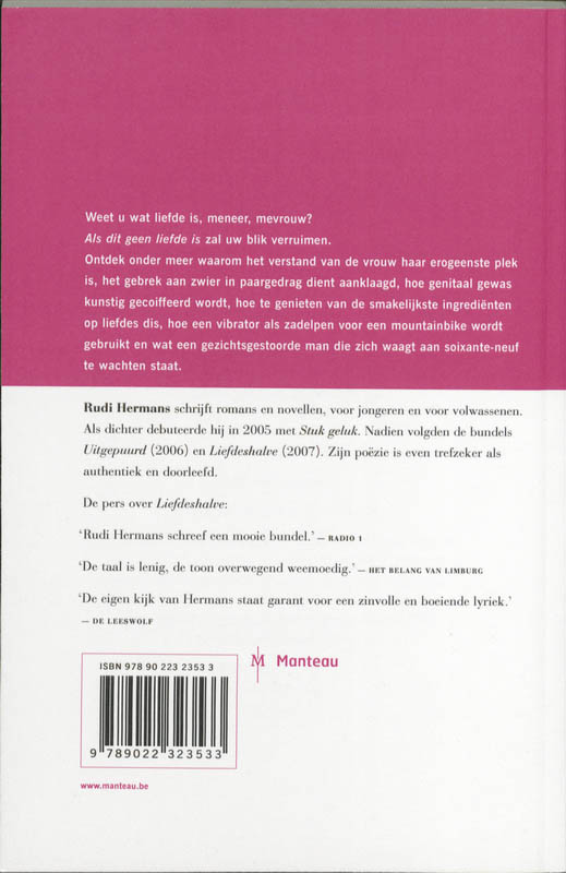 Als dit geen liefde is achterkant