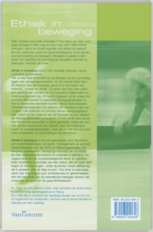 Ethiek in beweging achterkant