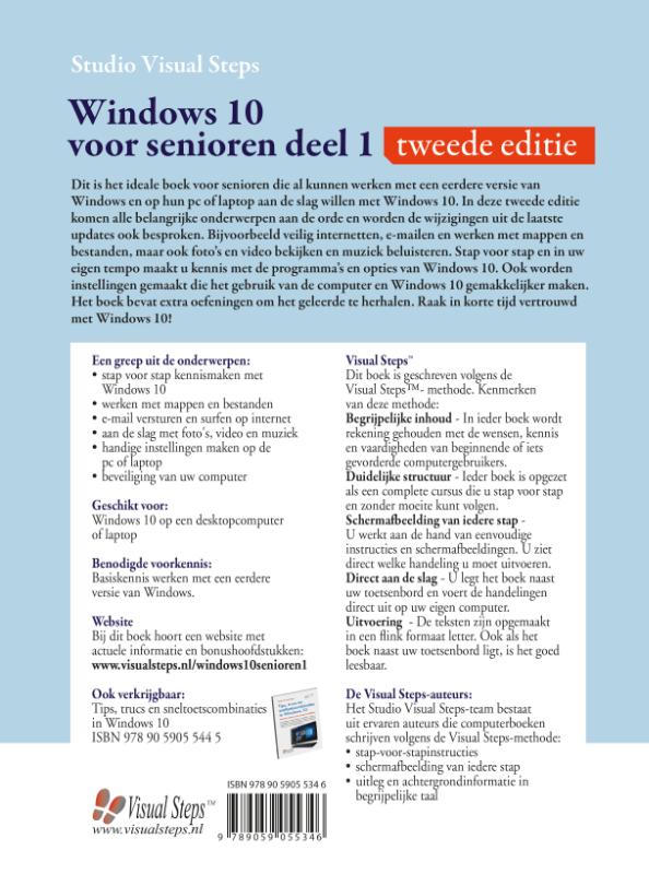 Windows 10 voor senioren deel 1 achterkant