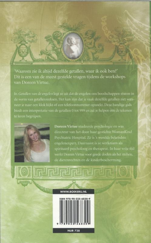 Getallen van de engelen achterkant