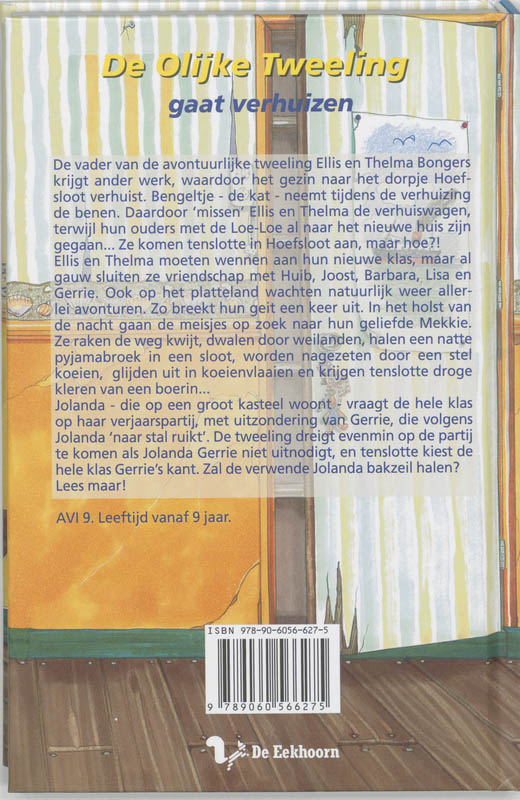 De olijke tweeling gaat verhuizen achterkant