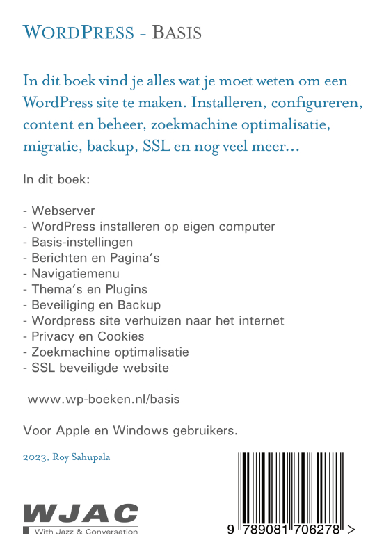 WordPress Basis achterkant