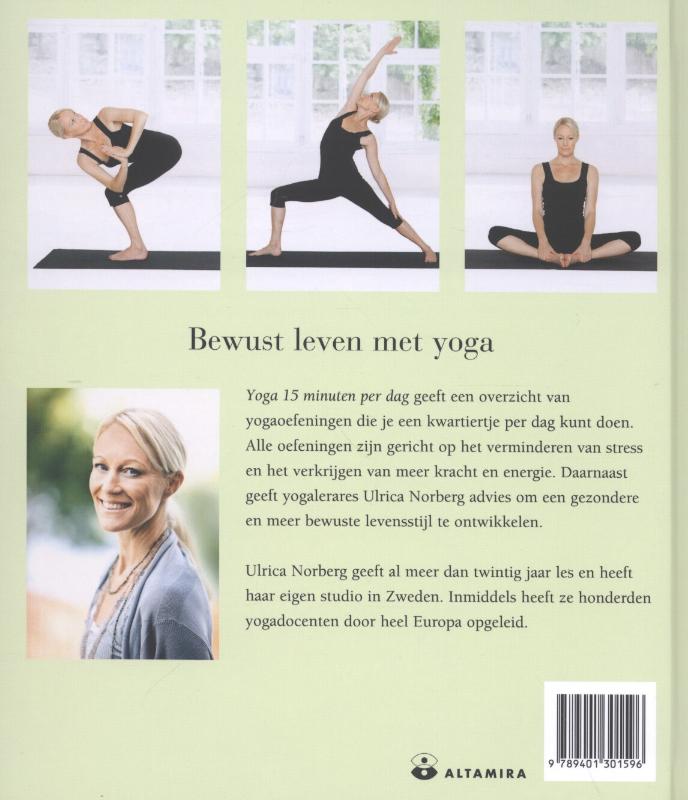 Yoga 15 minuten per dag achterkant