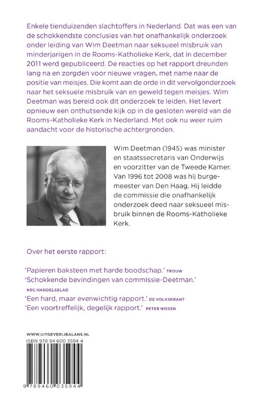 Seksueel misbruik van en geweld tegen meisjes in de Rooms-Katholieke kerk achterkant