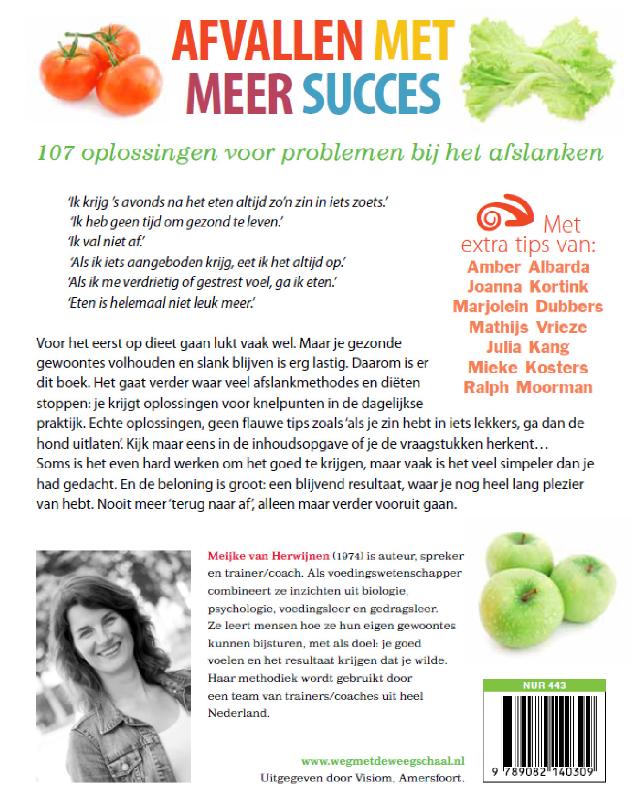 Afvallen met meer succes achterkant